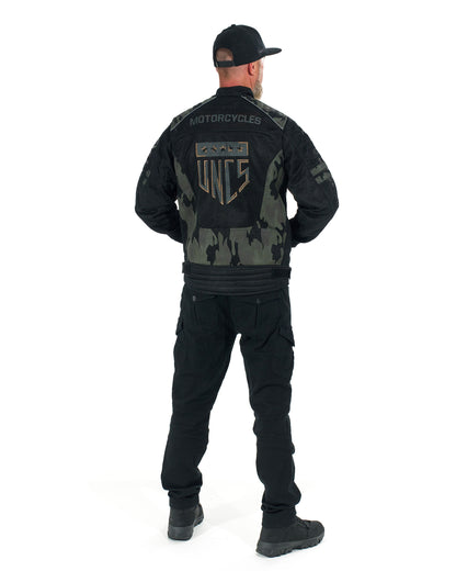 Pánská bunda MOTORCYCLE (WITH PRINT) BLACK