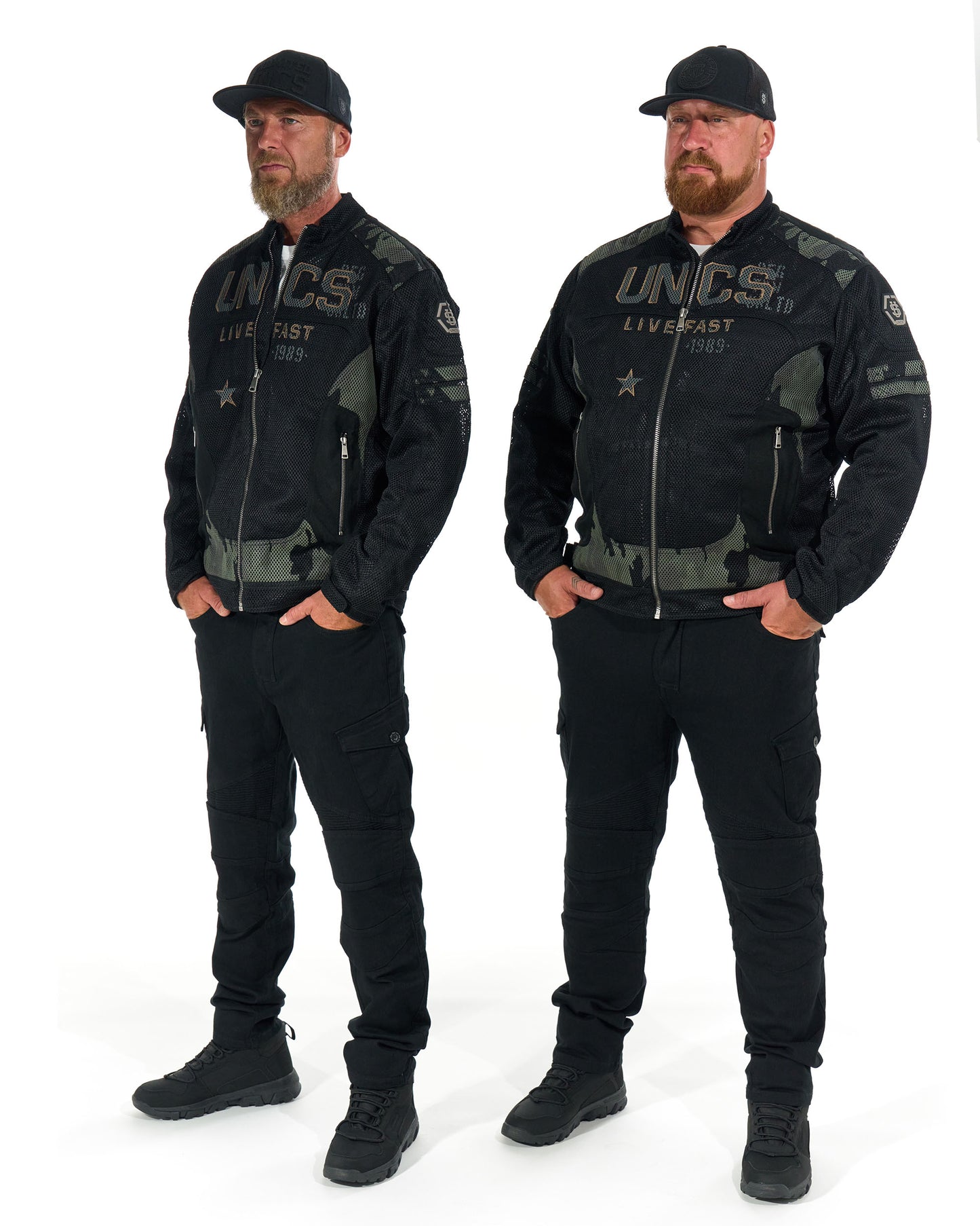 Pánská bunda MOTORCYCLE (WITH PRINT) BLACK