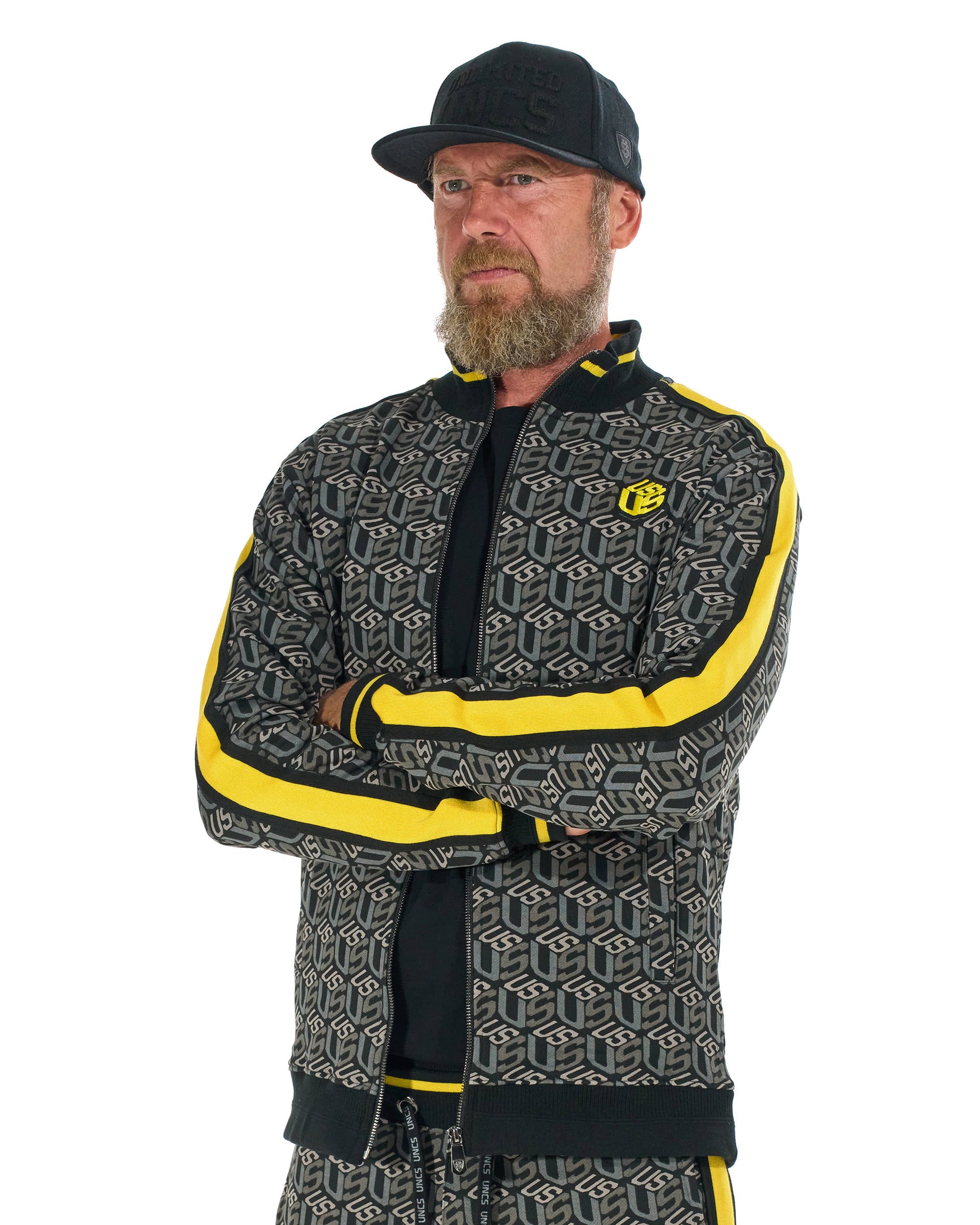Pánská mikina COLIN BLACK/YELLOW