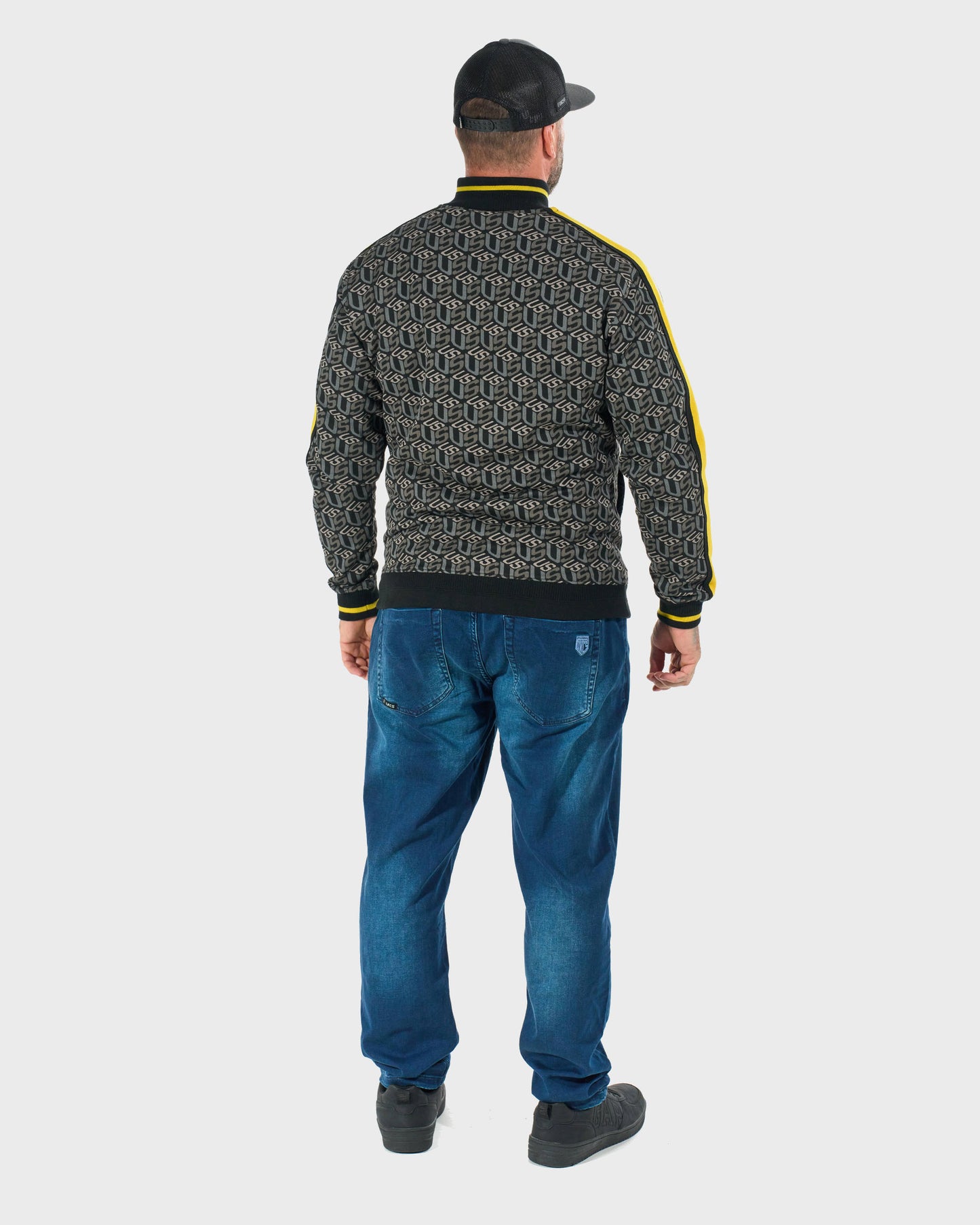 Pánská mikina COLIN BLACK/YELLOW