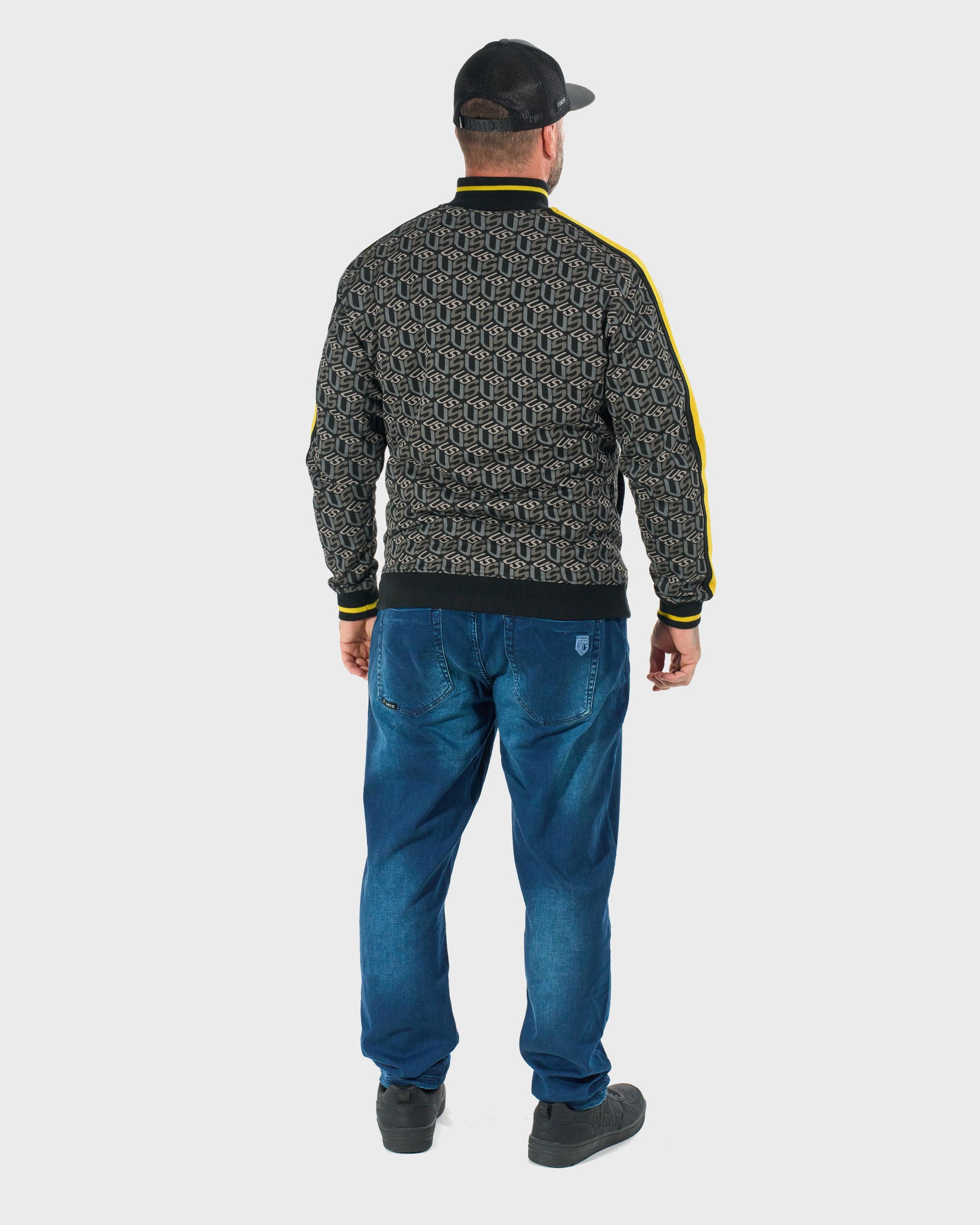 Pánská mikina COLIN BLACK/YELLOW