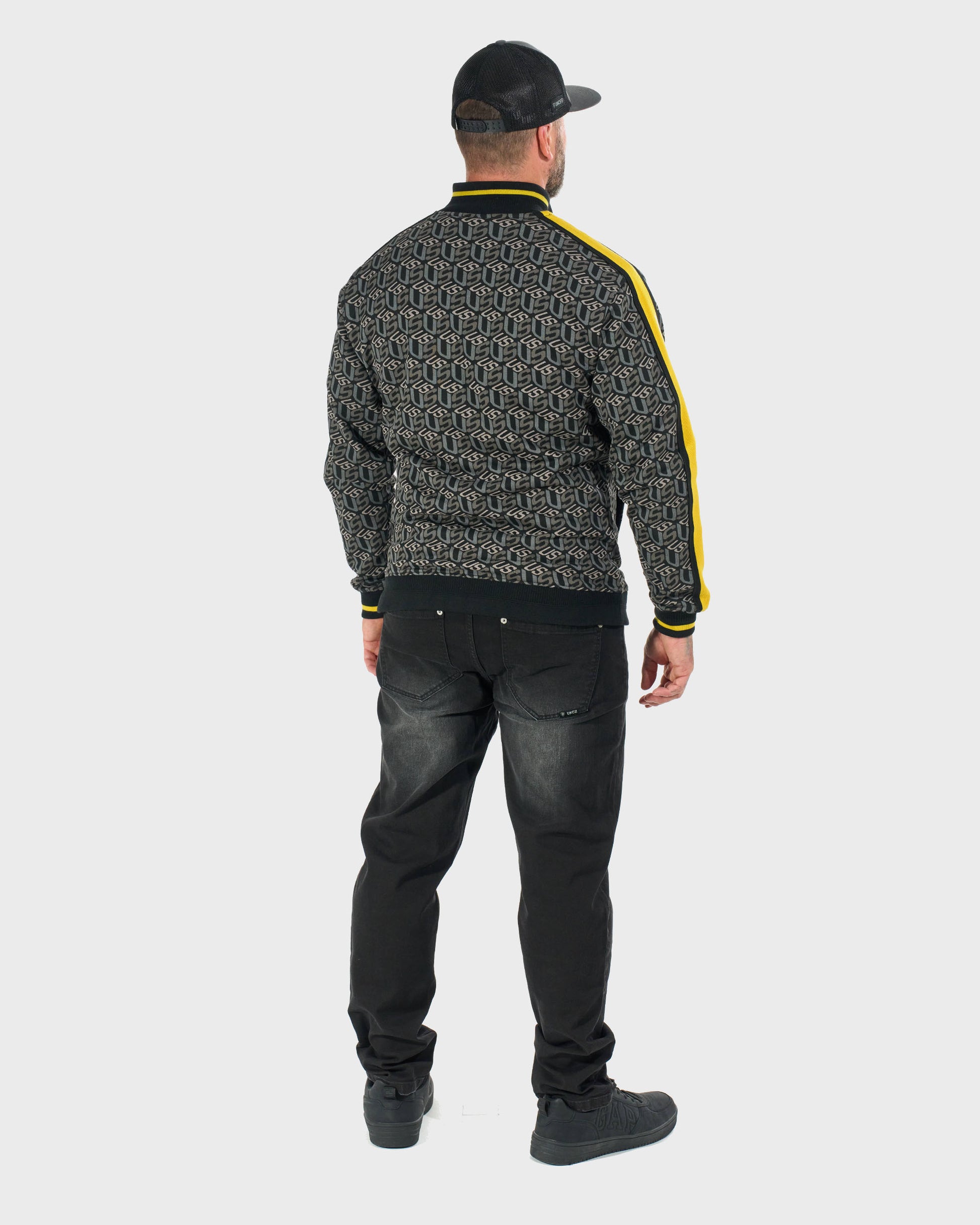 Pánská mikina COLIN BLACK/YELLOW