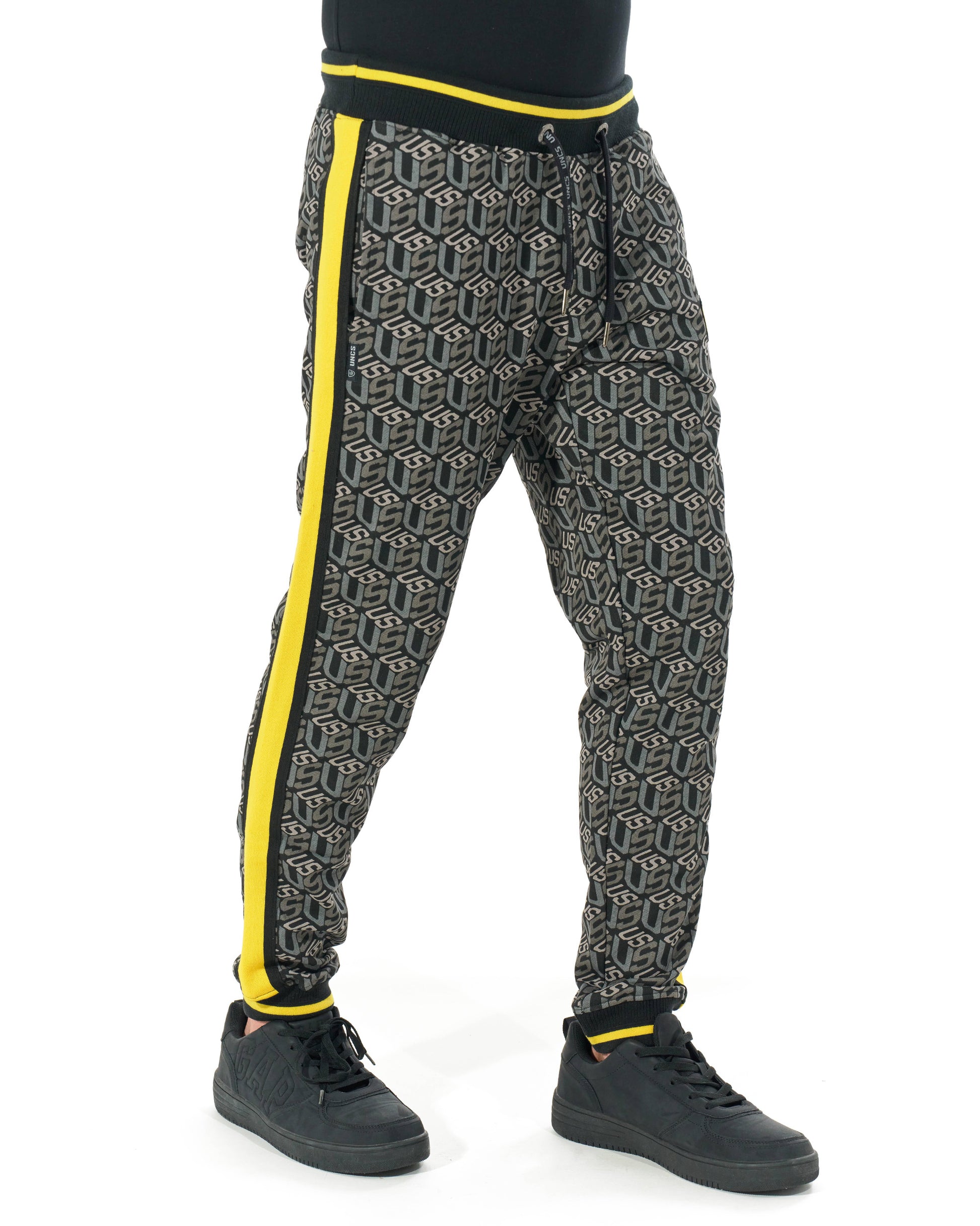 Pánské tepláky COLIN BLACK/YELLOW
