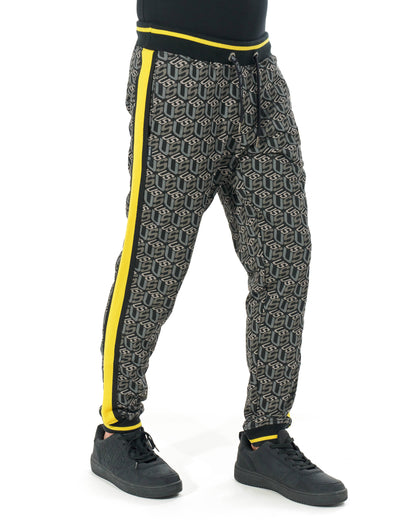 Pánské tepláky COLIN BLACK/YELLOW