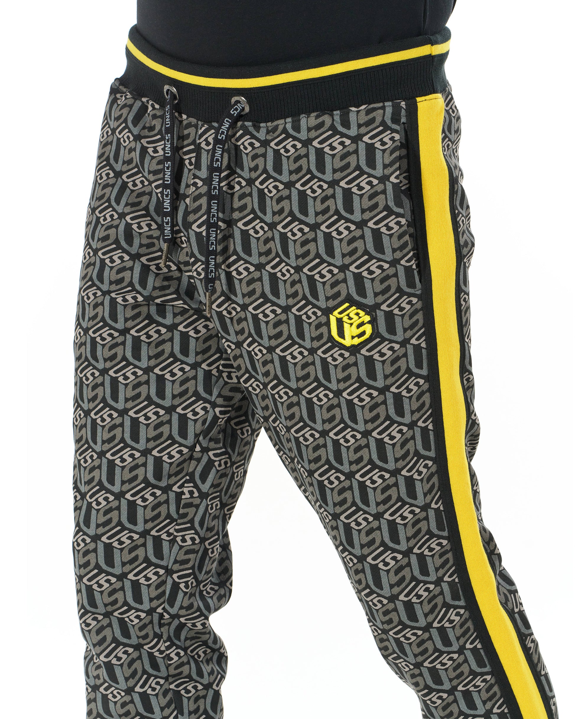 Pánské tepláky COLIN BLACK/YELLOW