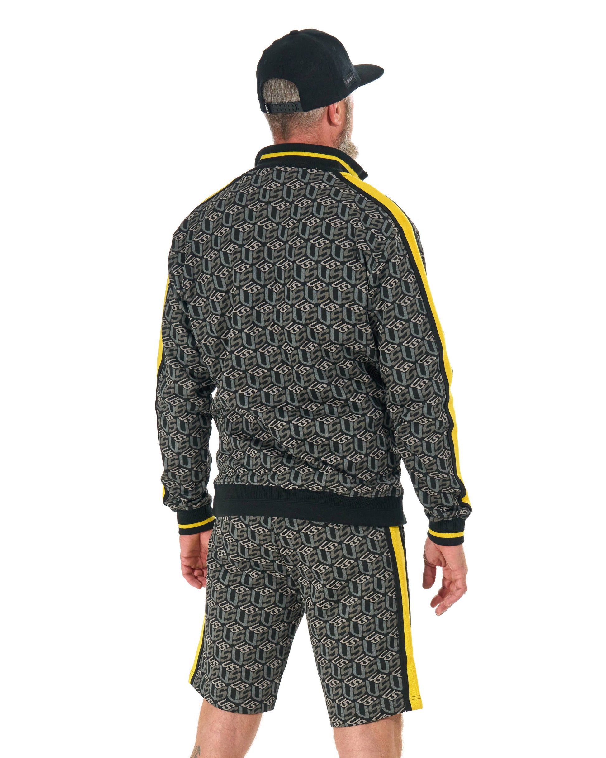 Pánské šortky COLIN BLACK/YELLOW