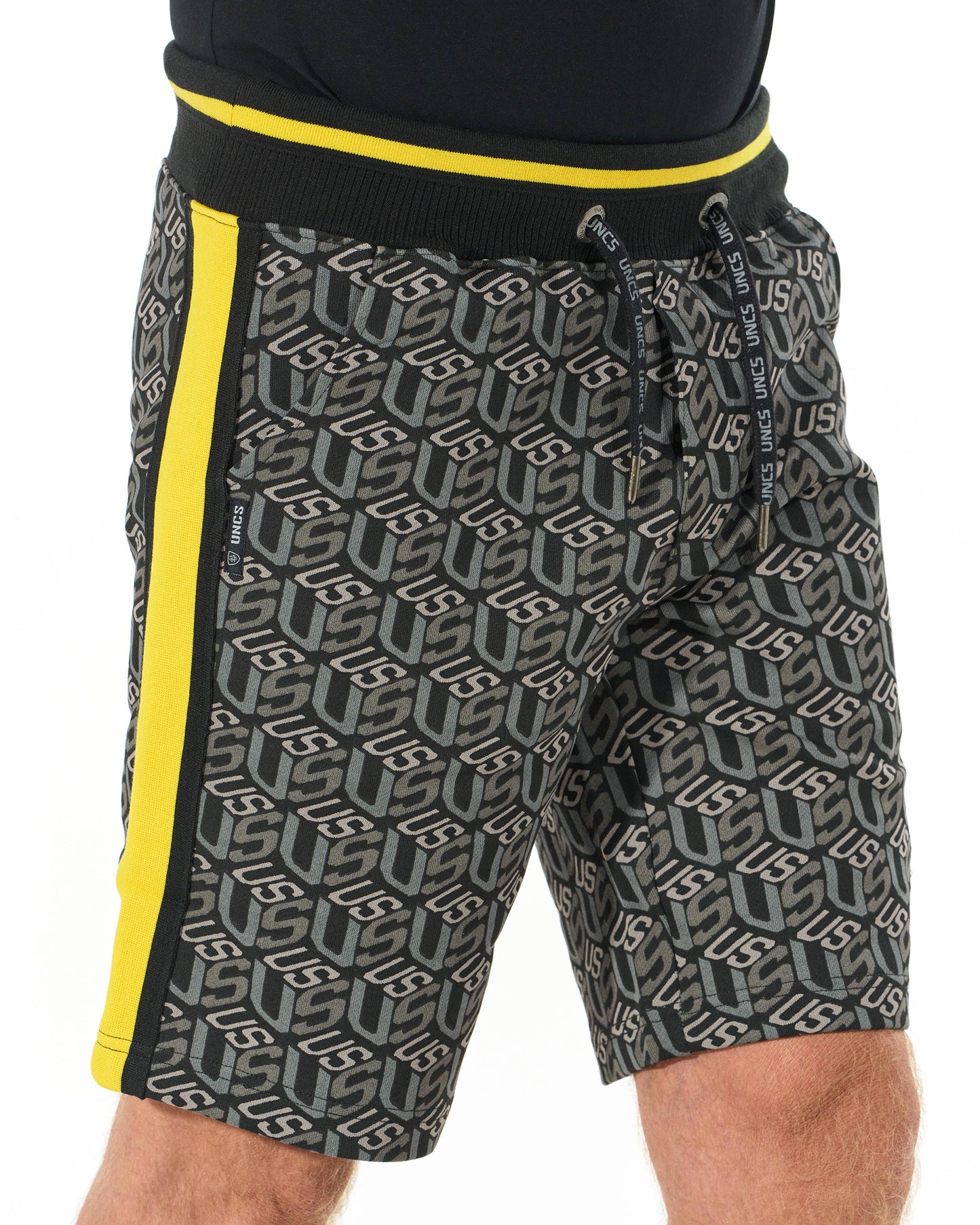 Pánské šortky COLIN BLACK/YELLOW