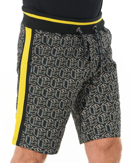 Pánské šortky COLIN BLACK/YELLOW