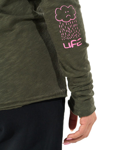 Dámské triko JENOVETA LS KHAKI