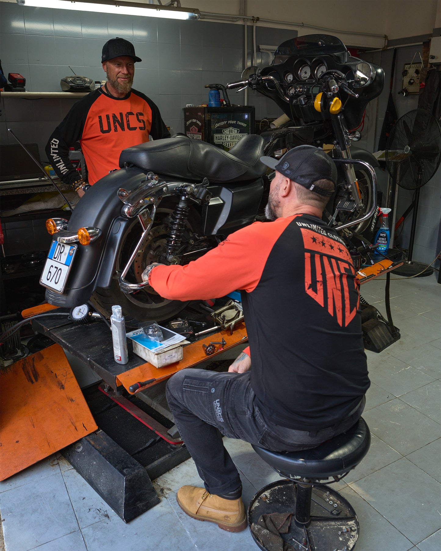 Pánské triko UNLIMITED II LS ORANGE