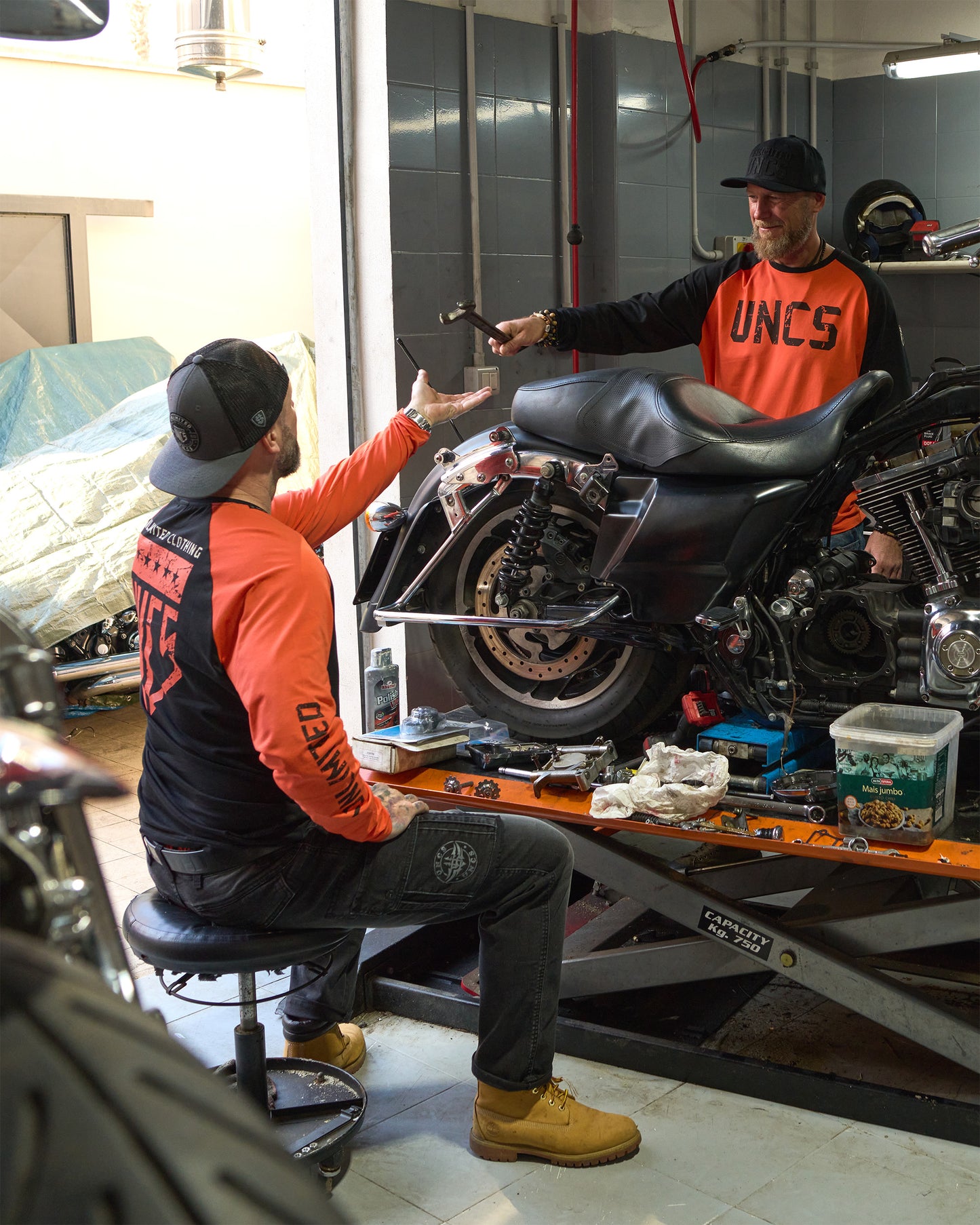 Pánské triko UNLIMITED II LS ORANGE