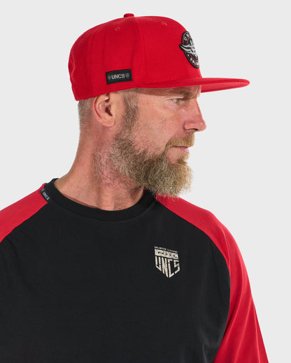 Pánské triko CONNOR I LS BLACK/RED