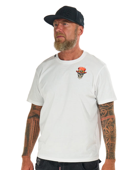 Pánské triko SKULL II WHITE