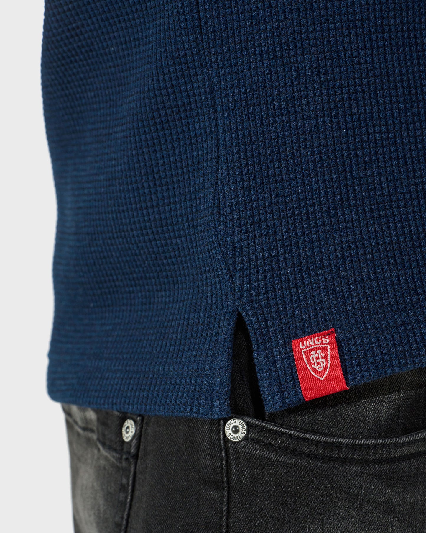 Pánské triko MARLOW III LS NAVY BLUE