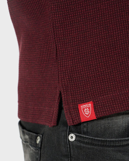 Pánské triko MARLOW III LS WINE