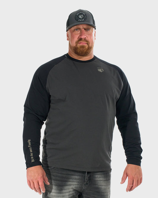 Pánské triko CONNOR II LS GREY/BLACK