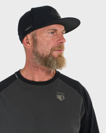 Pánské triko CONNOR II LS GREY/BLACK