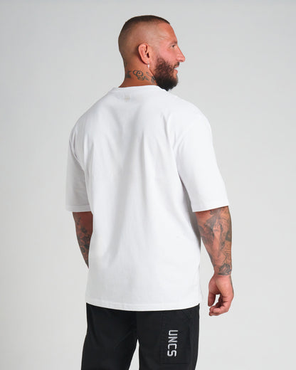 Pánské triko BASIC MID HEAVY WHITE