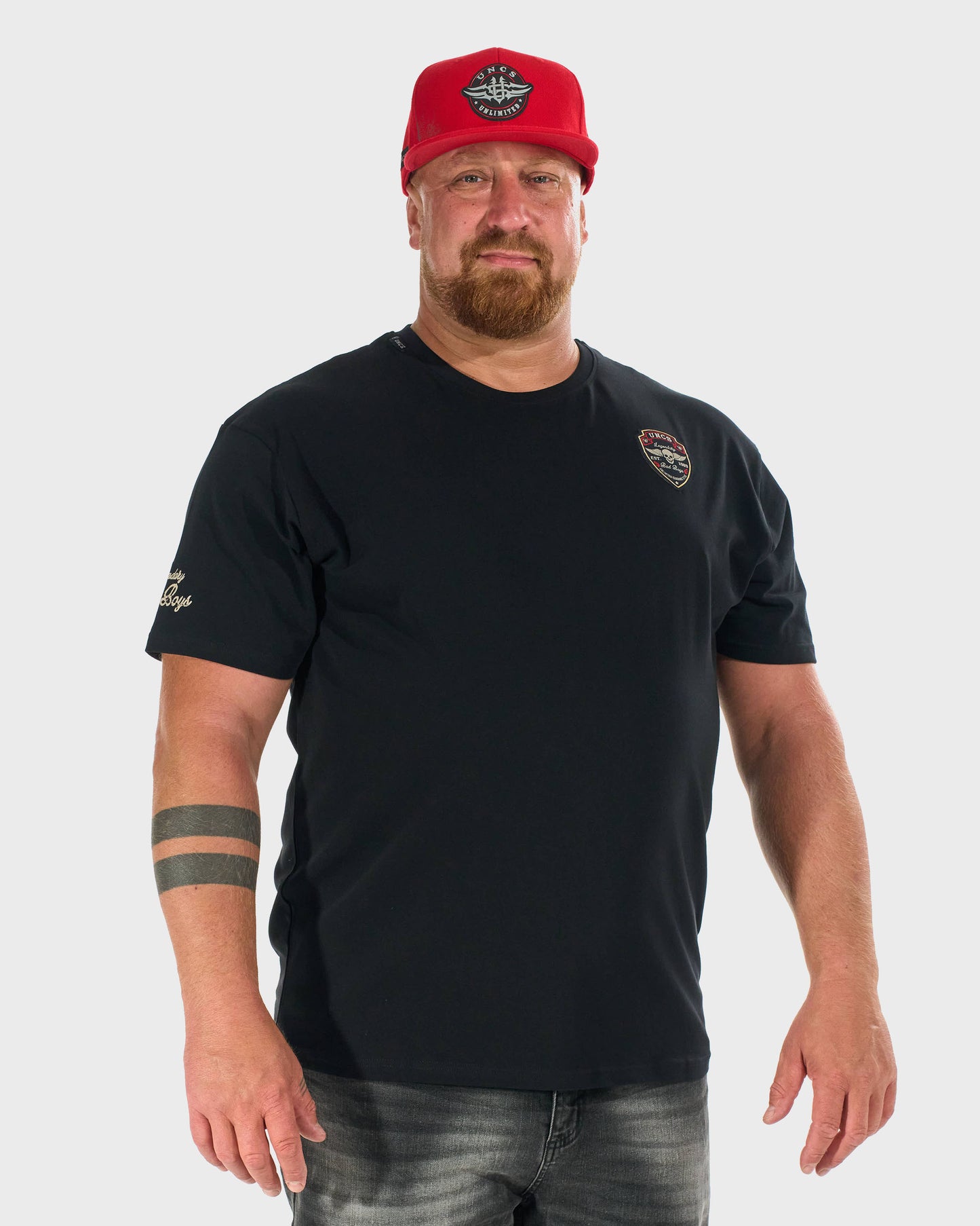 Pánské triko BAD BOYS BLACK/RED