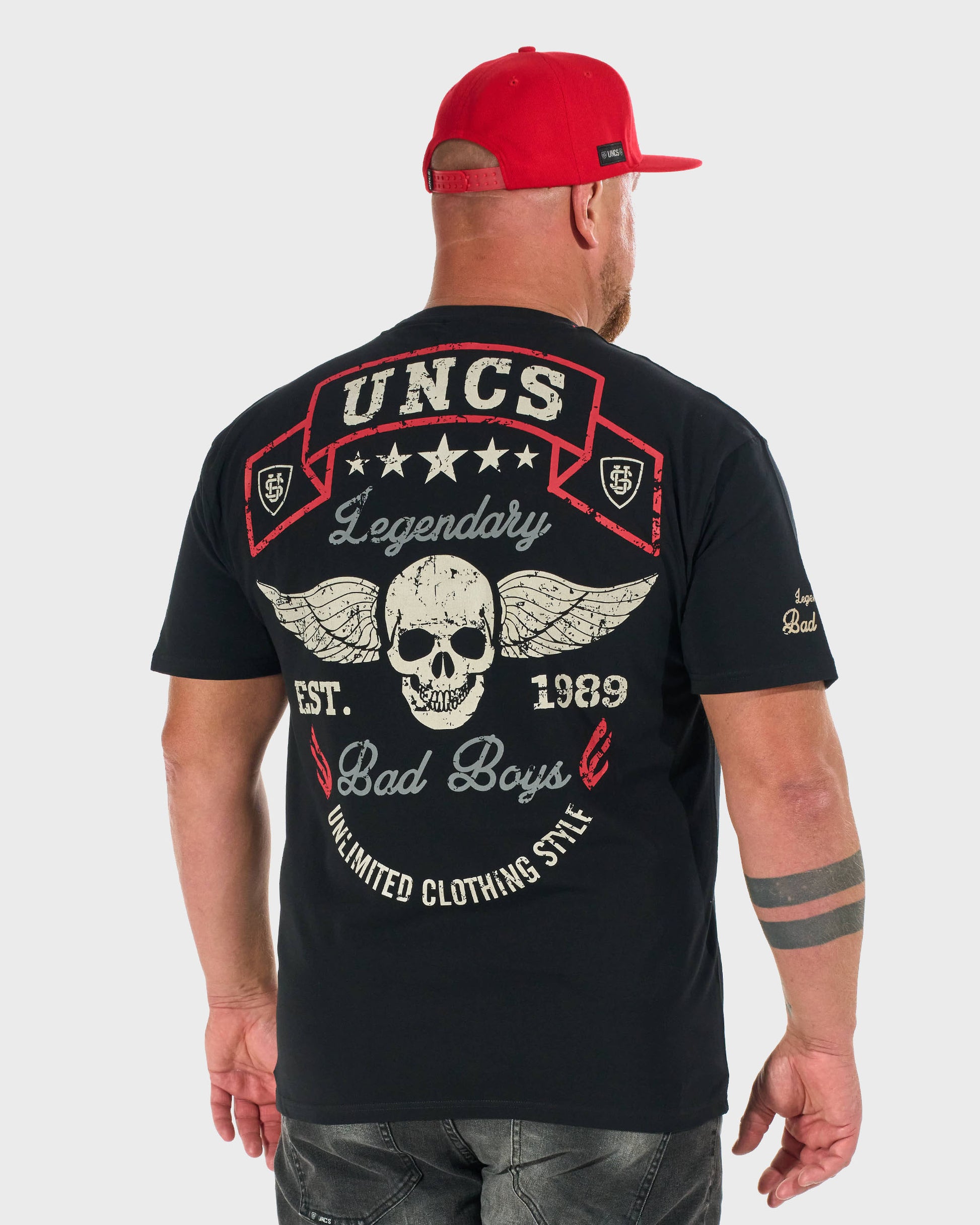 Pánské triko BAD BOYS BLACK/RED