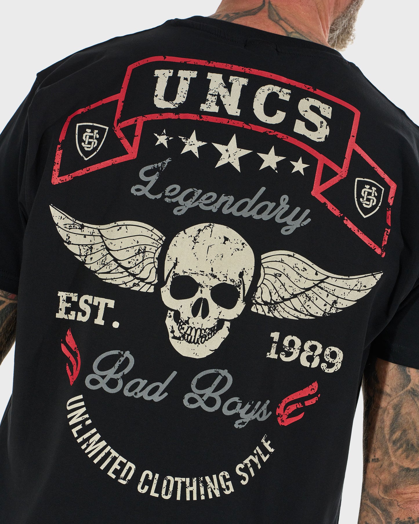 Pánské triko BAD BOYS BLACK/RED