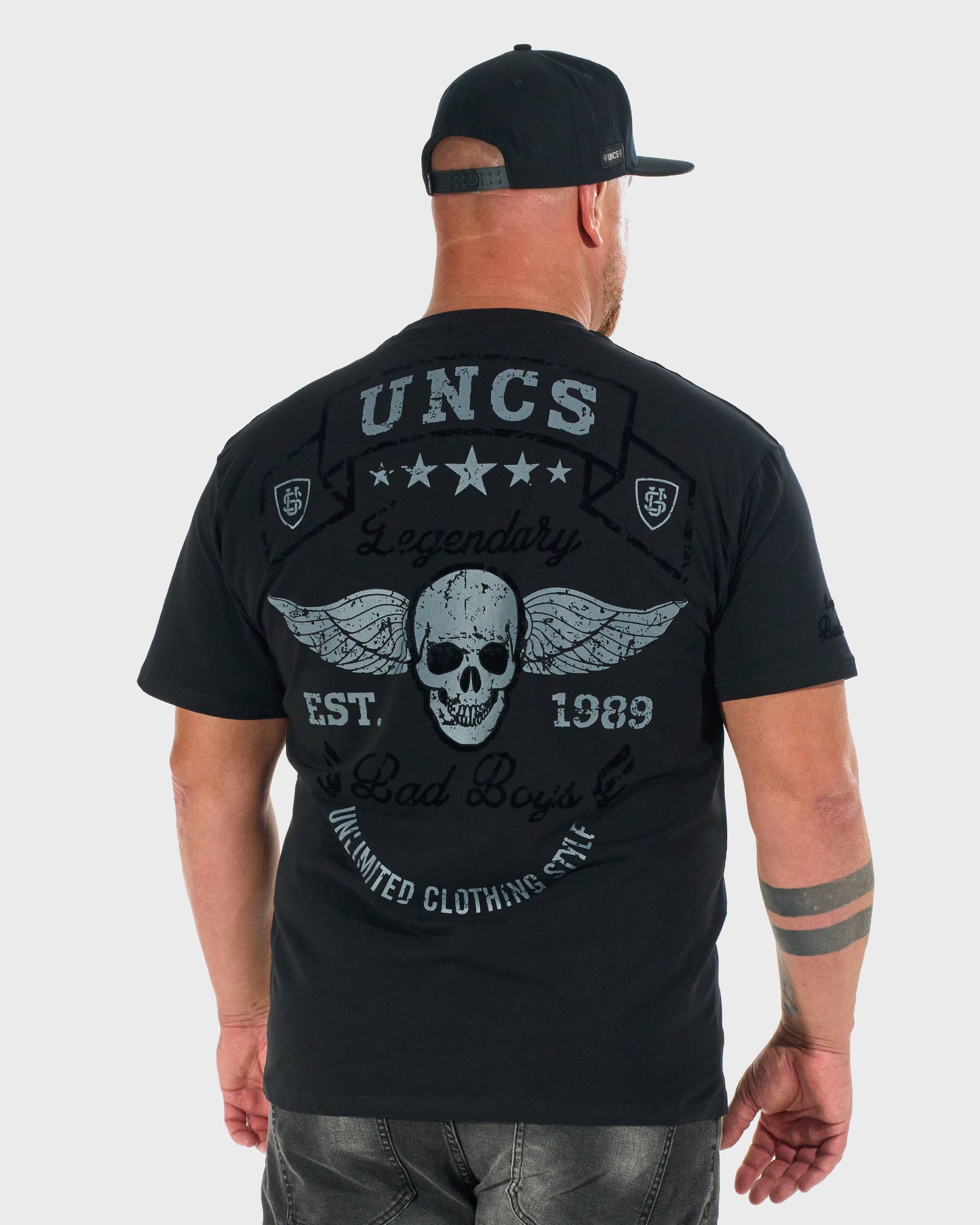 Pánské triko BAD BOYS BLACK/GREY