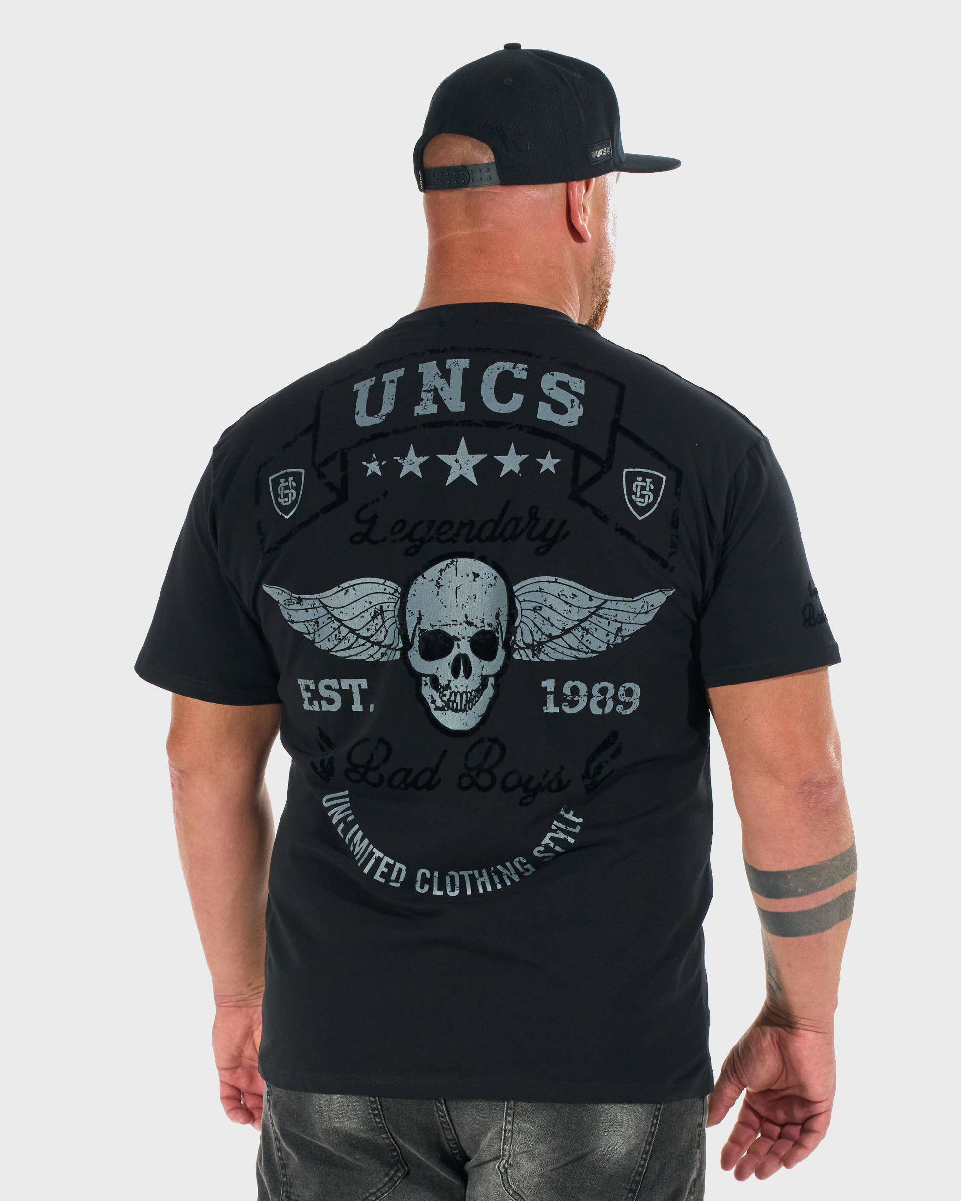 Pánské triko BAD BOYS BLACK/GREY