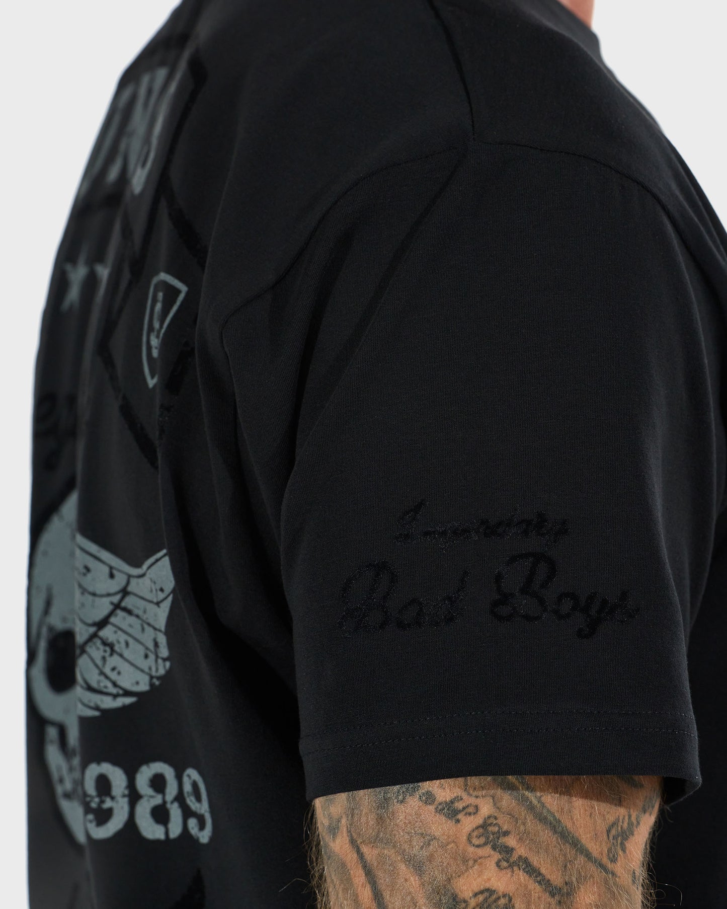 Pánské triko BAD BOYS BLACK/GREY