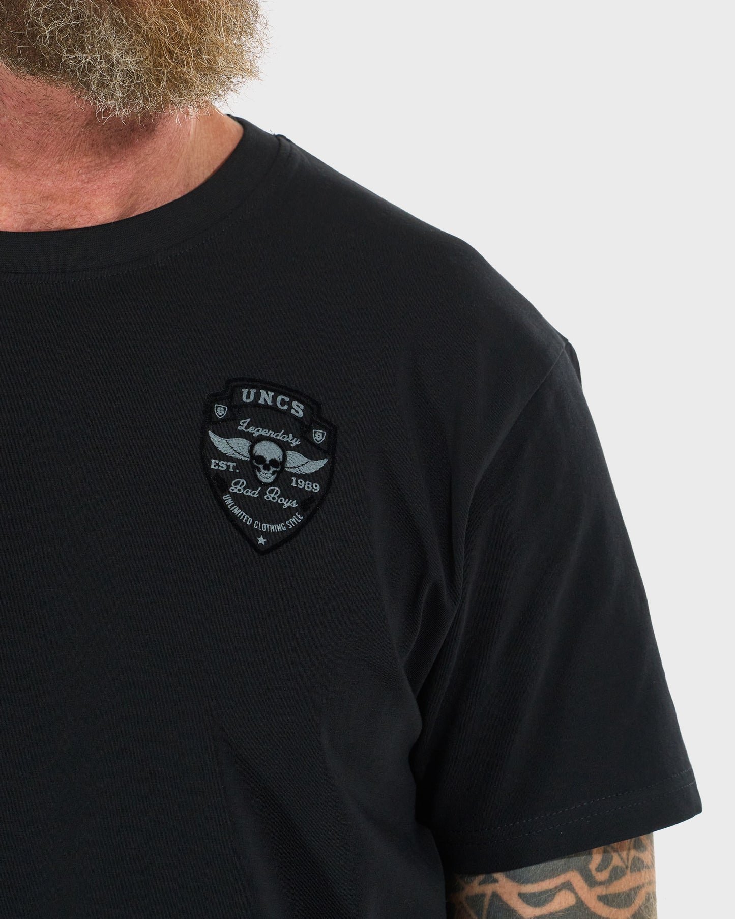 Pánské triko BAD BOYS BLACK/GREY