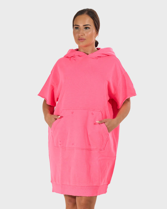Dámské šaty BRIGGITE (OVERSIZE) PINK