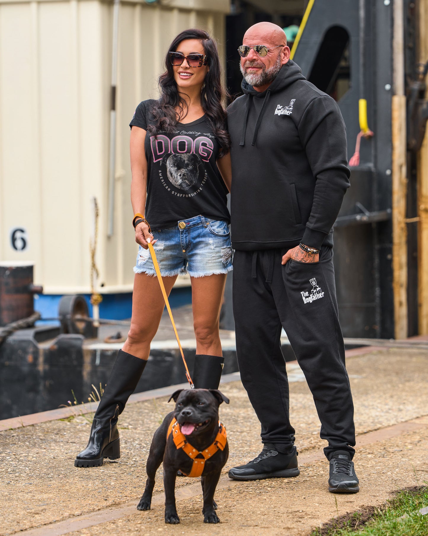 Pánské tepláky DOGFATHER BLACK