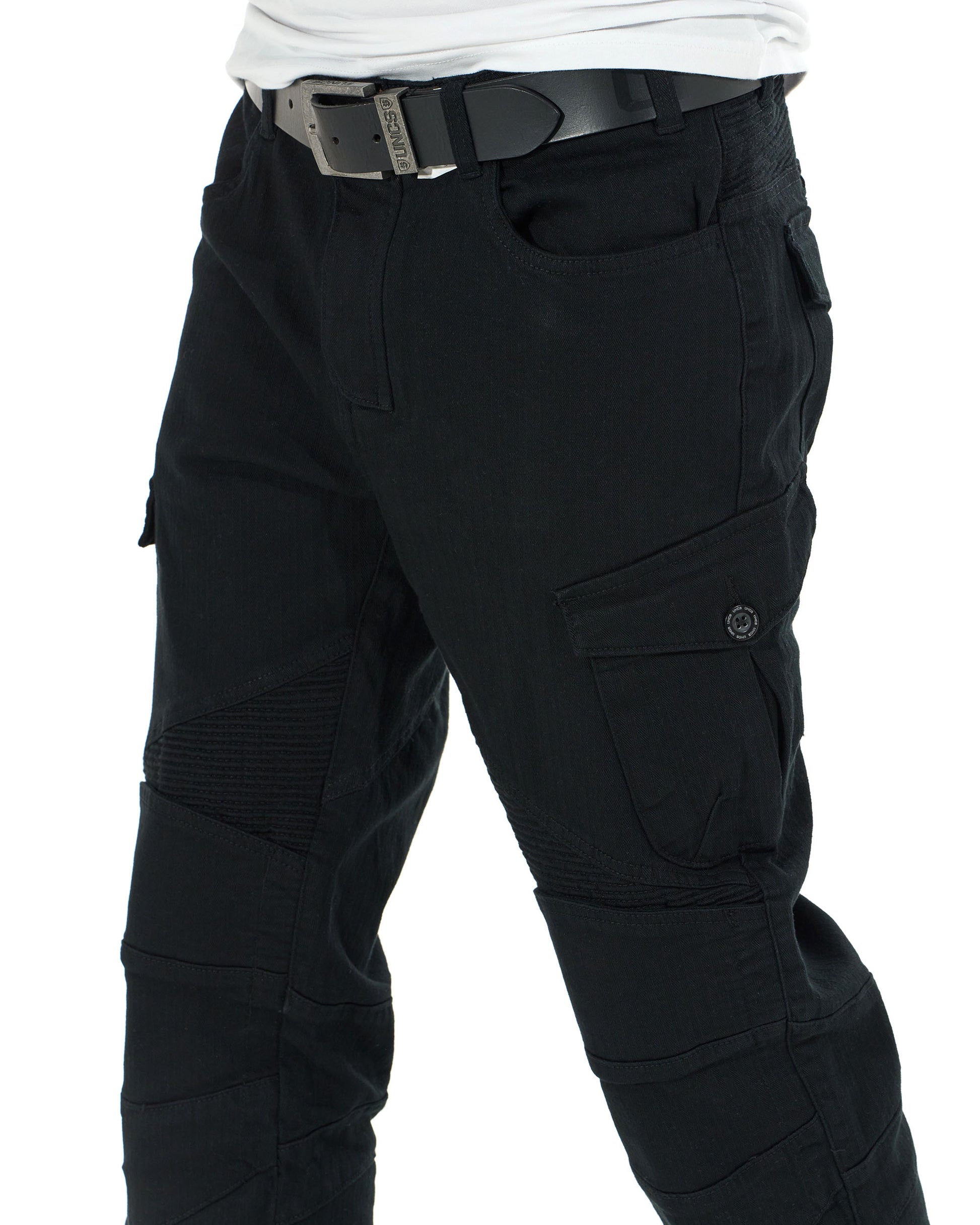 Pánské kalhoty MOTORCYCLE BLACK
