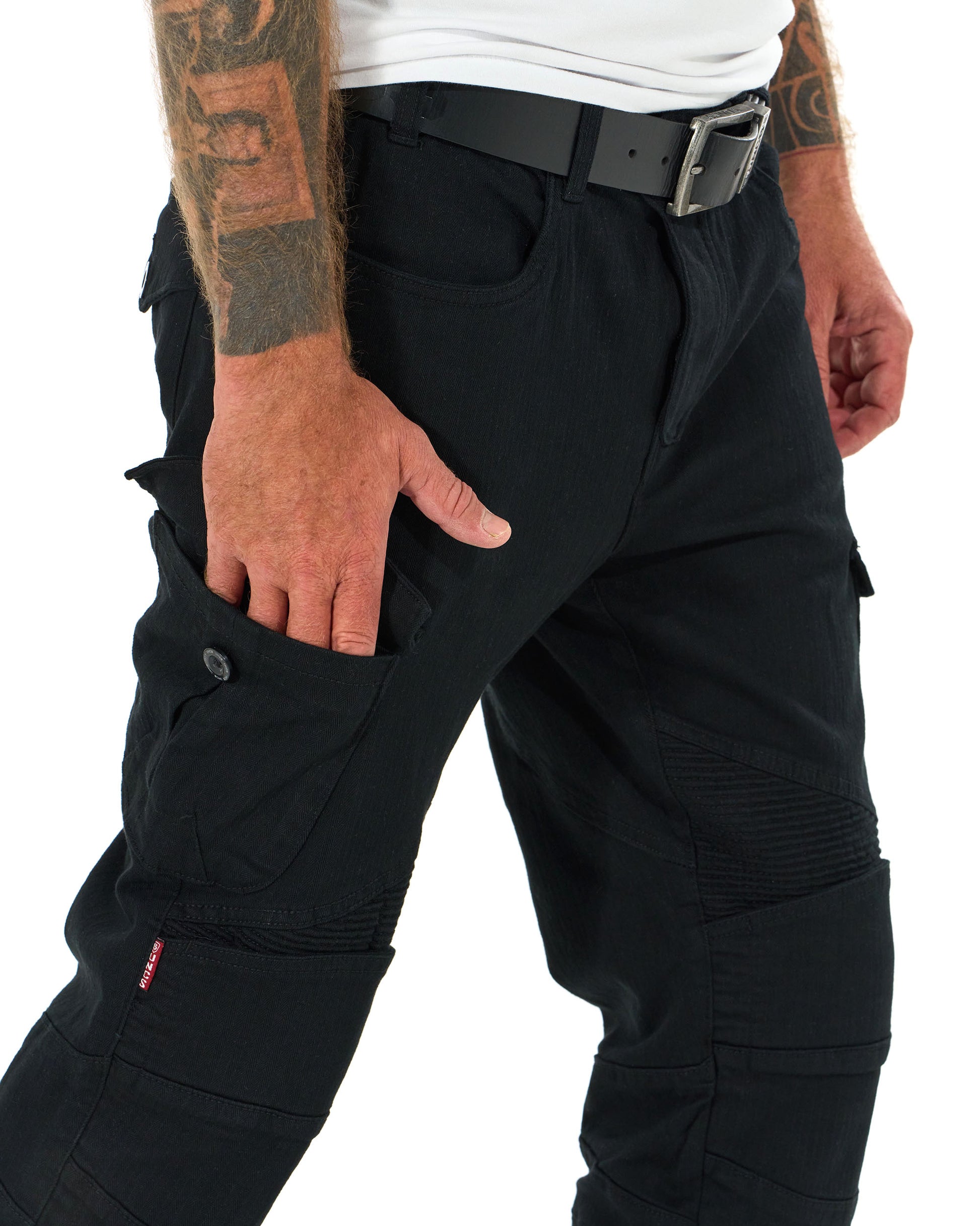 Pánské kalhoty MOTORCYCLE BLACK