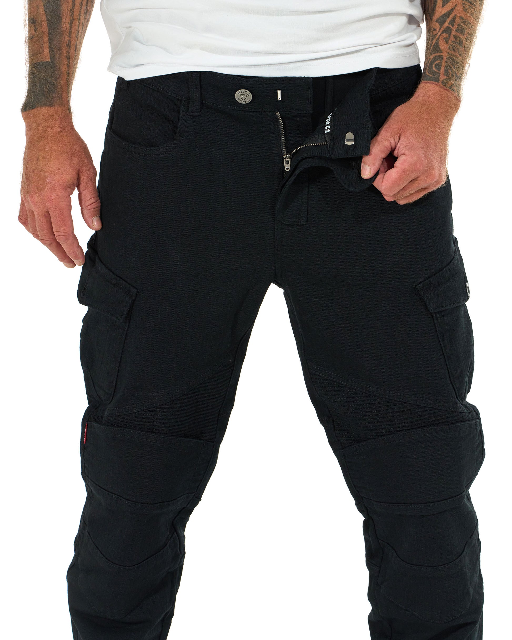 Pánské kalhoty MOTORCYCLE BLACK