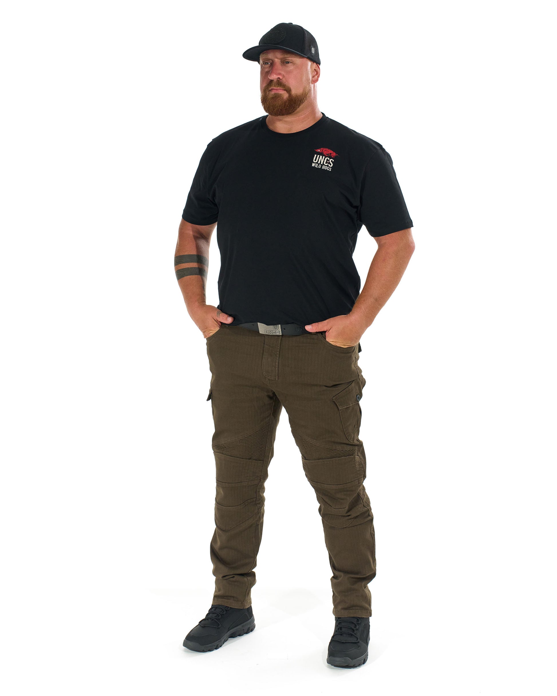 Pánské kalhoty MOTORCYCLE KHAKI