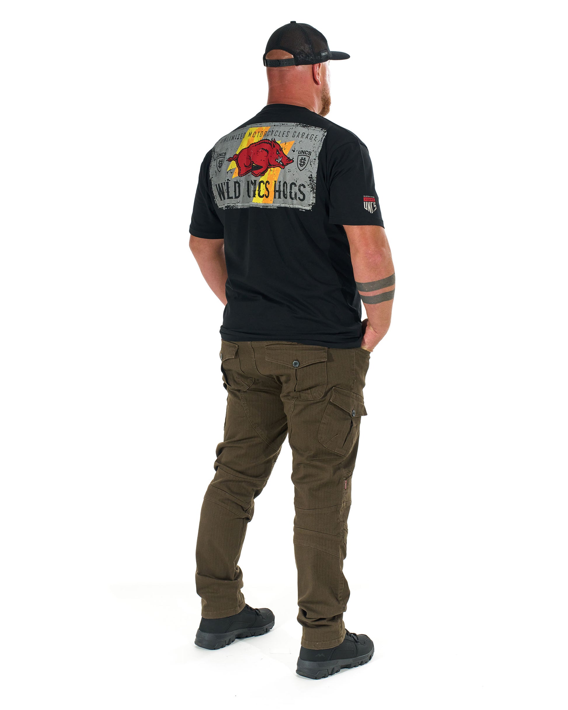 Pánské kalhoty MOTORCYCLE KHAKI