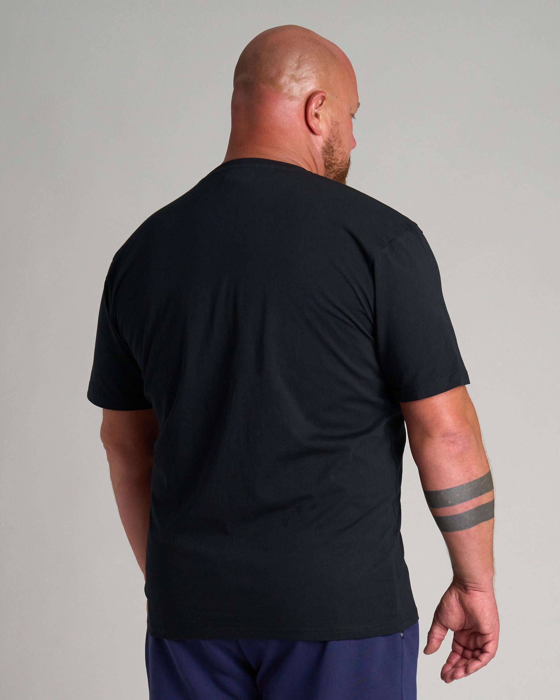 Pánské triko BASIC E CLEAN BLACK