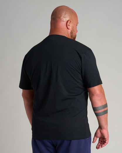 Pánské triko BASIC E CLEAN BLACK