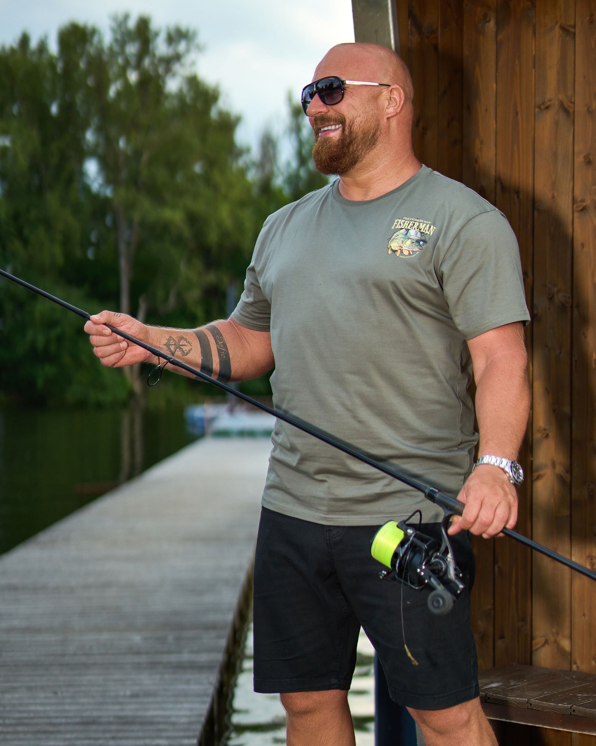 Pánské triko CARP KHAKI