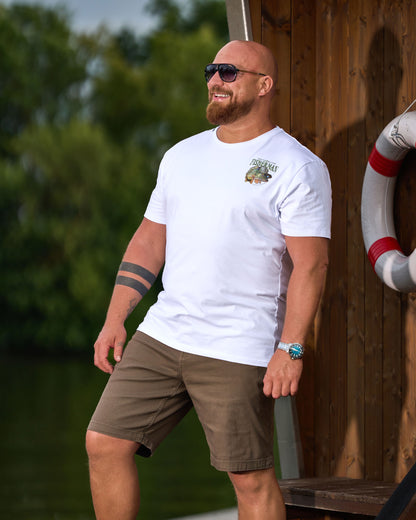 Pánské triko CARP WHITE