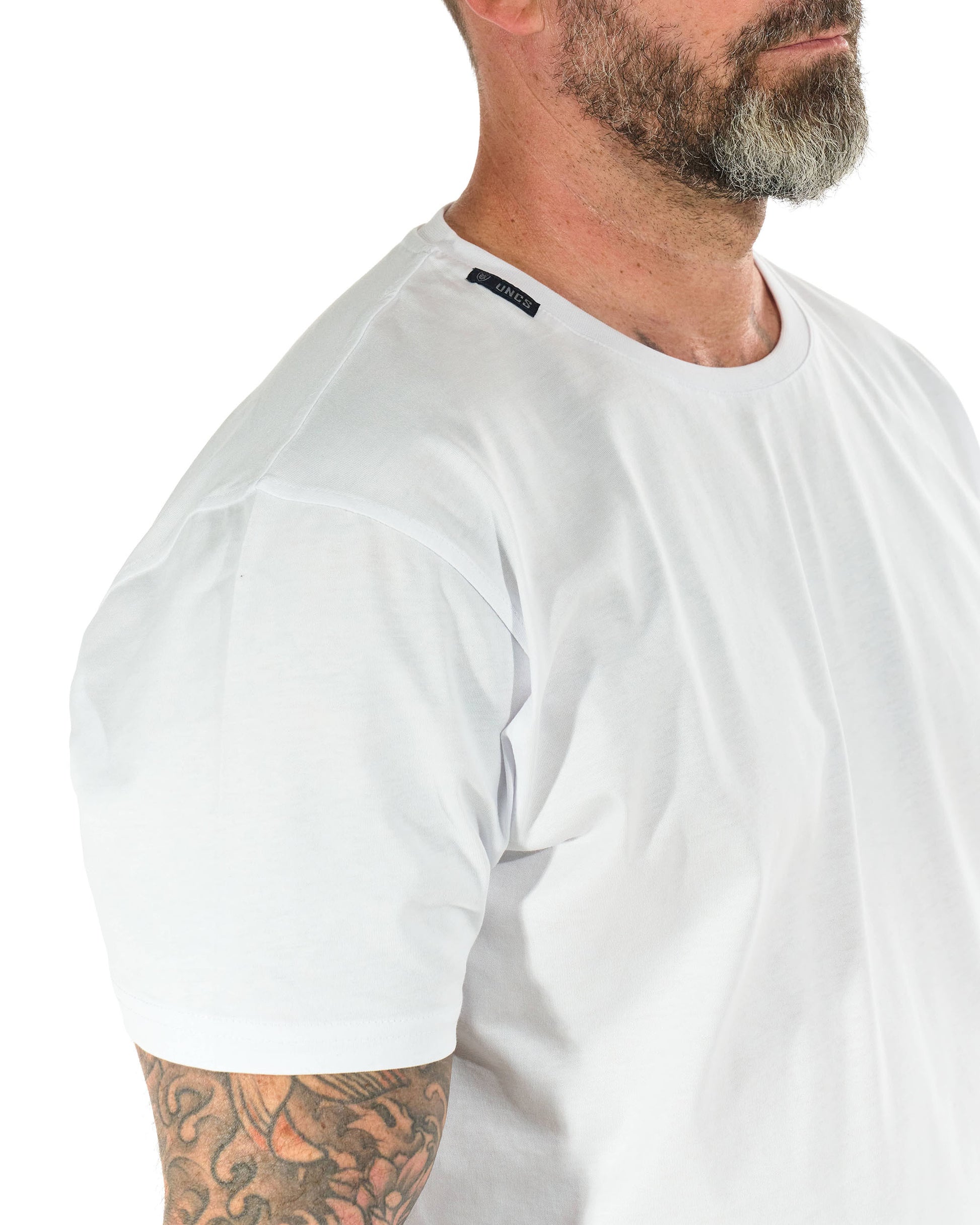 Pánské triko BASIC VI - elastan WHITE