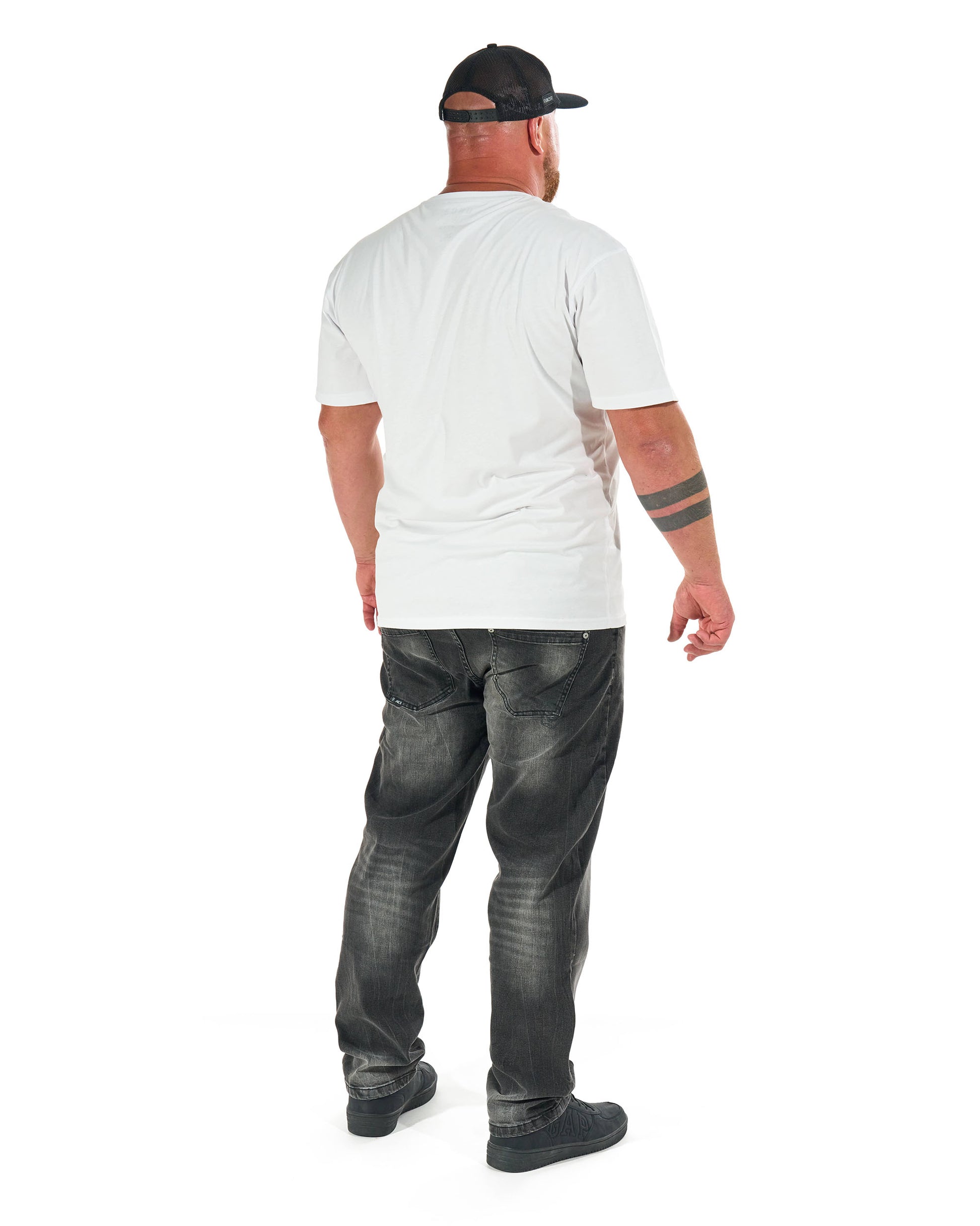 Pánské triko BASIC VI - elastan WHITE
