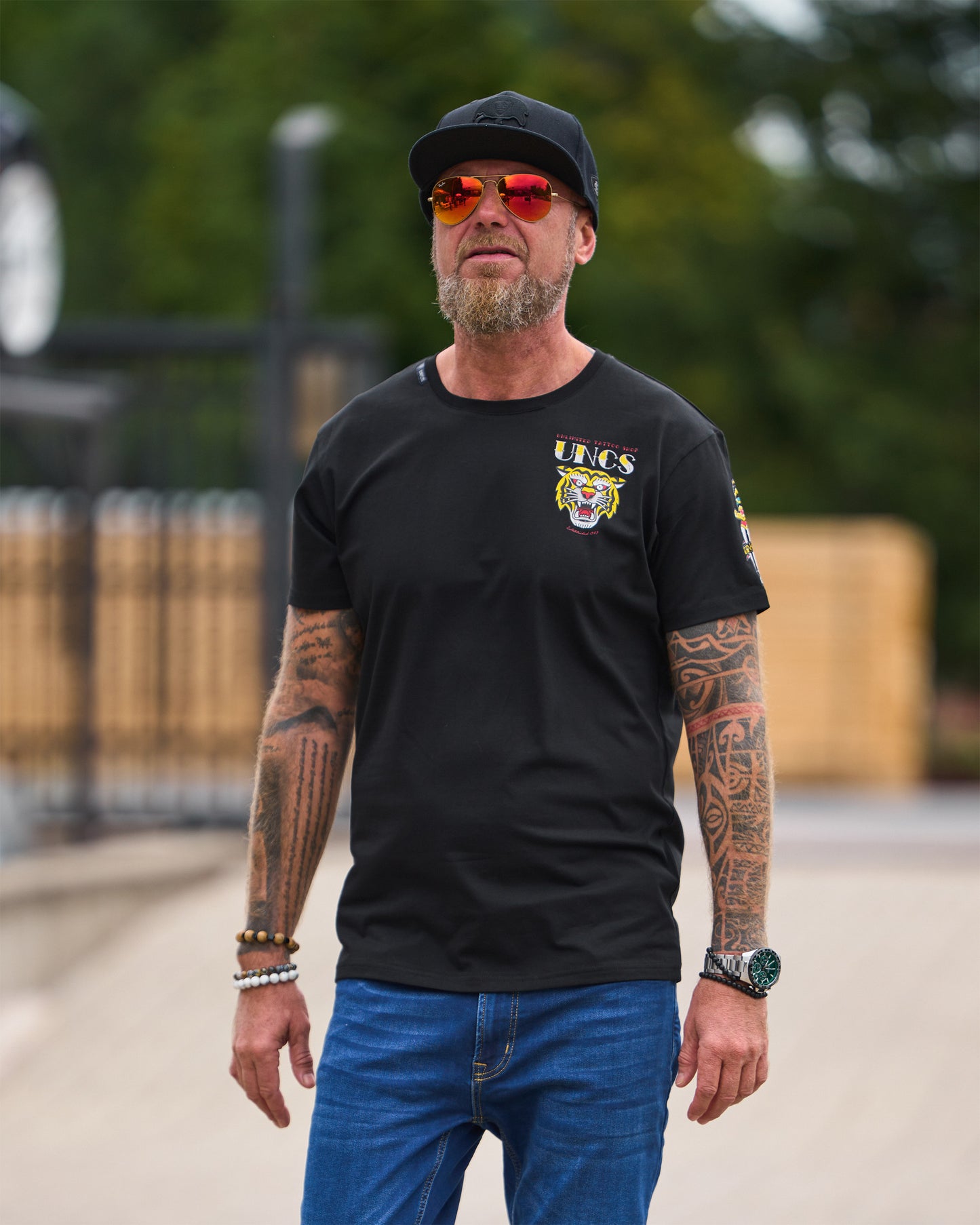 Pánské triko TIGER BLACK