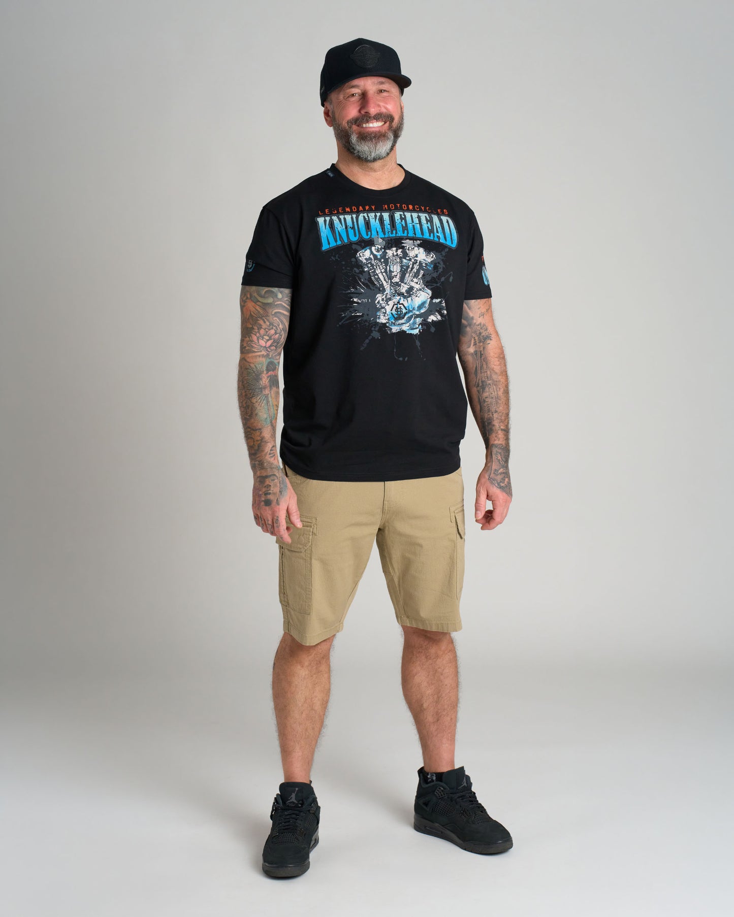 Pánské triko KNUCKLEHEAD II BLACK