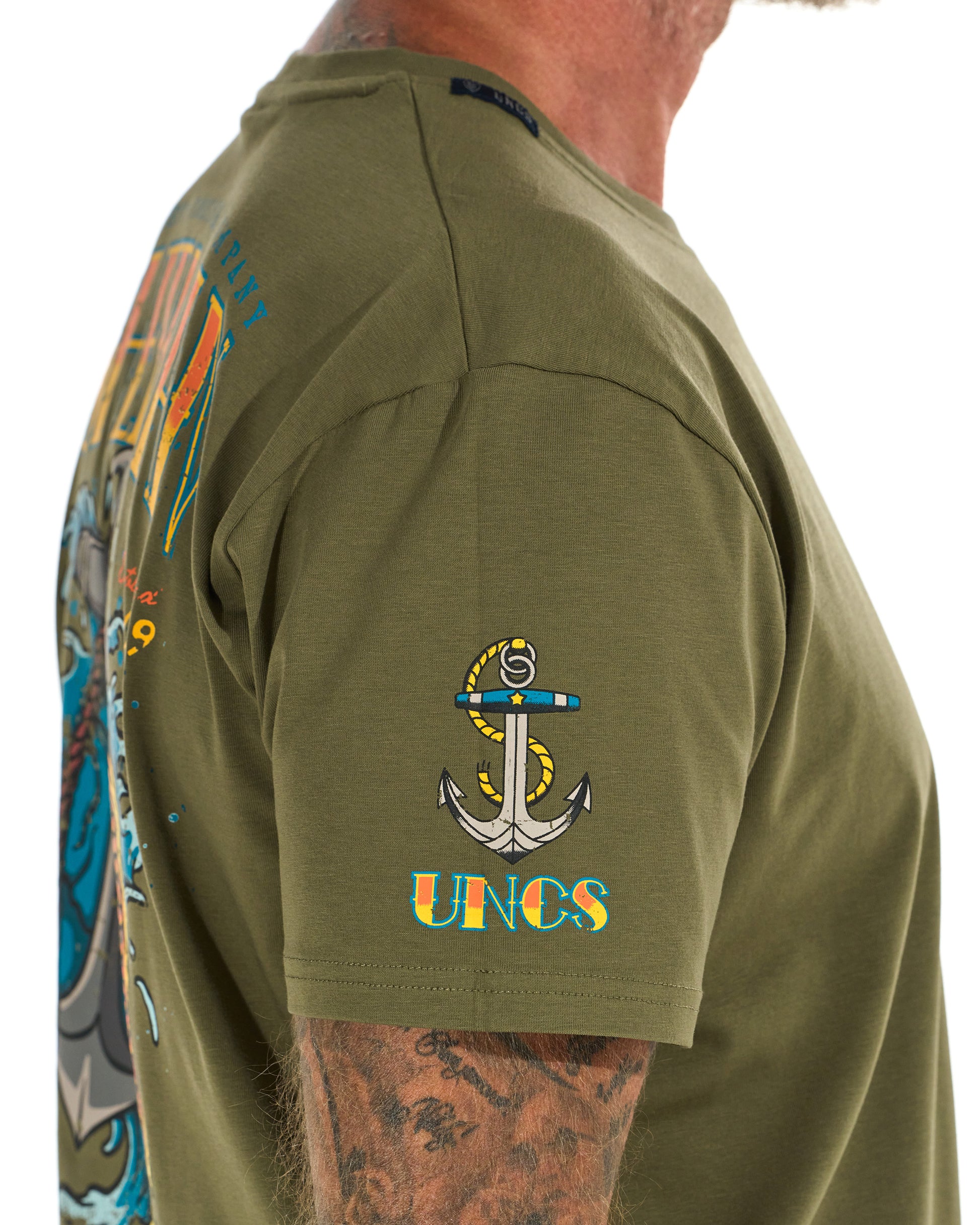 Pánské triko FISHERMAN IV KHAKI