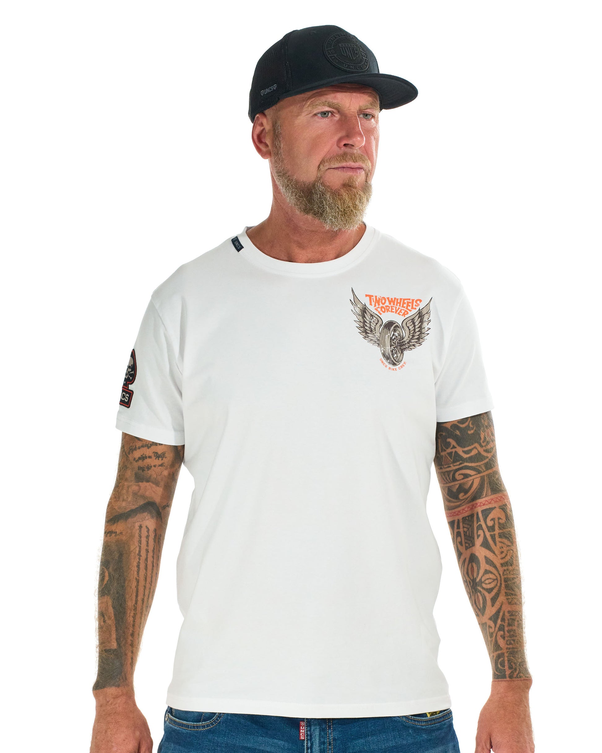 Pánské triko TWO WHEELS II WHITE
