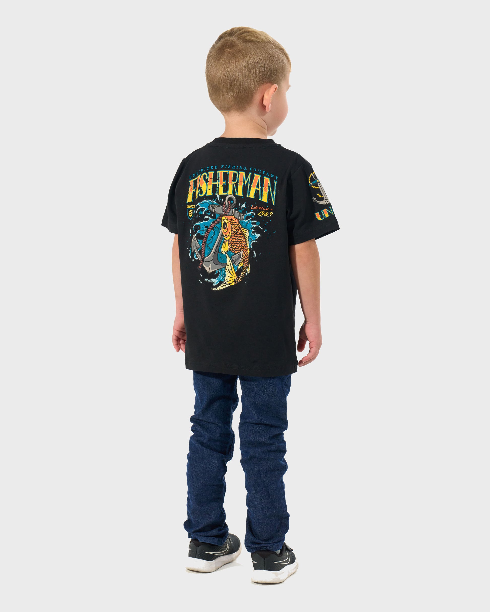 Dětské triko FISHERMAN IV BLACK