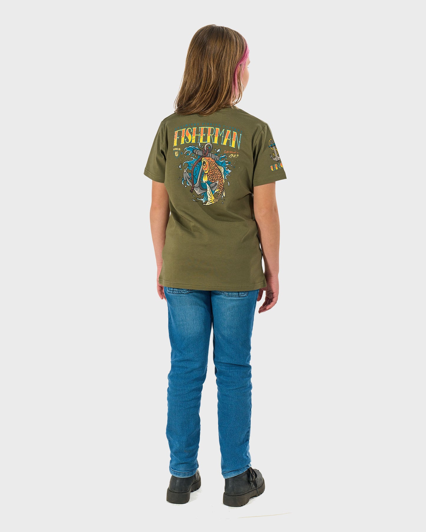 Dětské triko FISHERMAN IV KHAKI