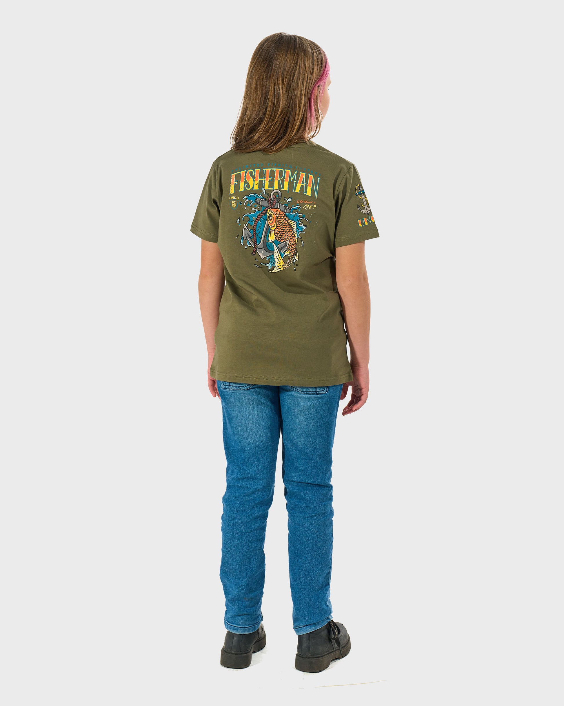Dětské triko FISHERMAN IV KHAKI