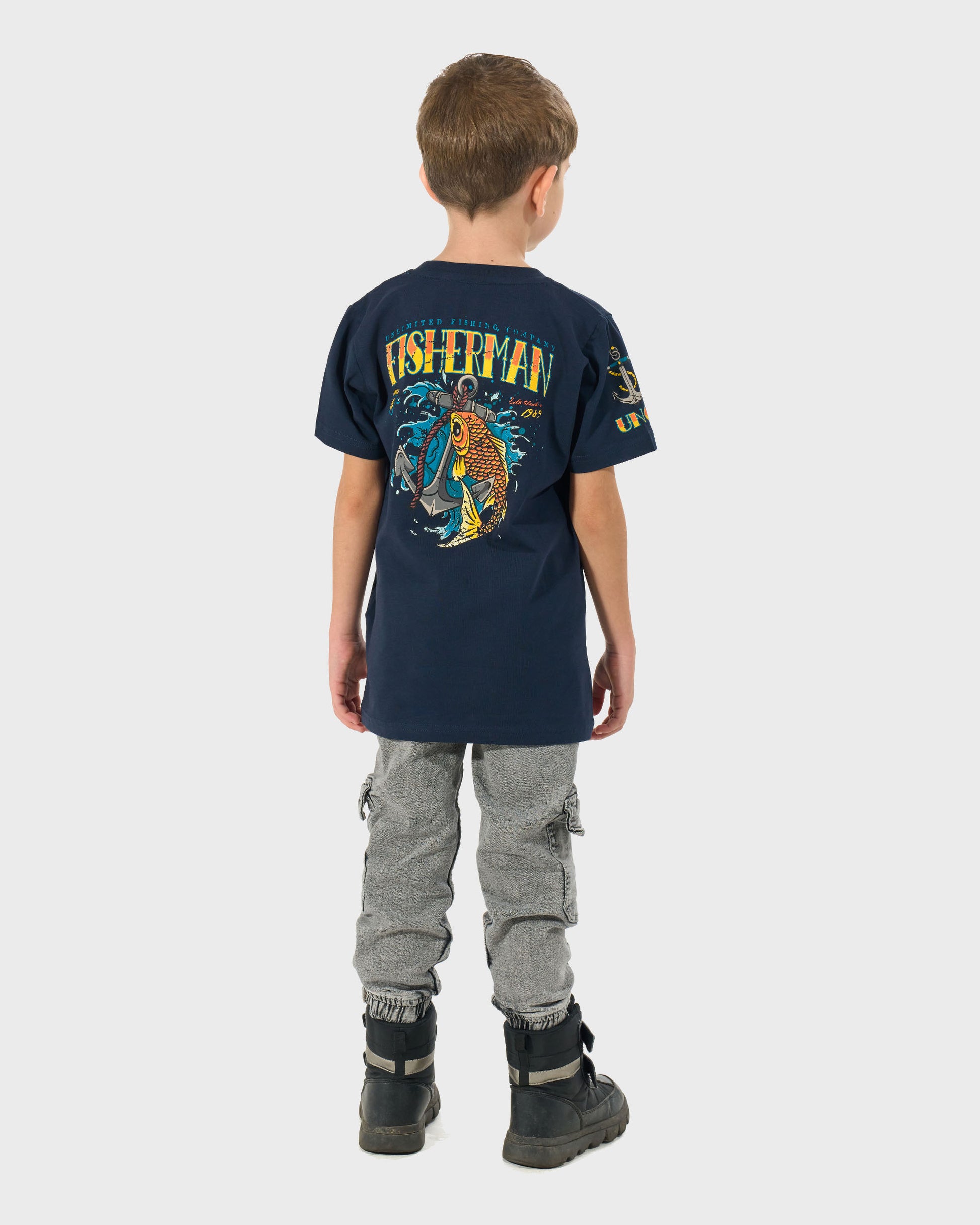 Dětské triko FISHERMAN IV NAVY